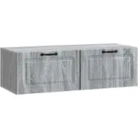 Syfax Meuble TV mural Sonoma gris 98 x 41 x 30 cm Bois d'ingénierie