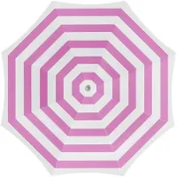 Gebro Pharma Gmbh Parasol de plage à rayures roses 180 cm