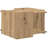 vidaXL Table basse en chêne Artisan 50,5 x 50 x 33 cm, bois d'ingénierie