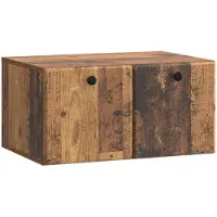 Syfax Meuble TV mural 59,5 x 41 x 30 cm Bois ancien Bois d'ingénierie
