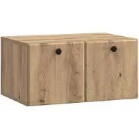 Syfax Meuble TV mural 59,5 x 41 x 30 cm Chêne artisanal