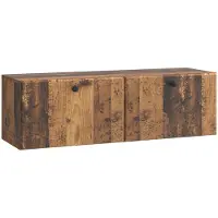 Syfax Meuble TV mural 98 x 31 x 30 cm Bois ancien Bois d'ingénierie
