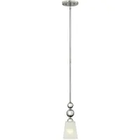 HINKLEY Suspension Zelda, nickel poli, 1xE27x60W, métal, dimensions : 120x12x12 cm, IP20,