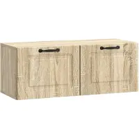 vidaXL Meuble TV mural en chêne Sonoma 78,5 x 31 x 30 cm