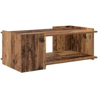 Syfax Table basse Bois ancien 90 x 50 x 33 cm Bois d'ingénierie
