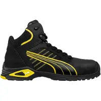 Puma Chaussures de sécurité Amsterdam Mid Taille 41 noir / jaune - 63.224.0-41