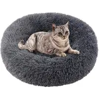 OEM Lit moelleux pour animal de compagnie, forme beignet, 70 cm, en peluche