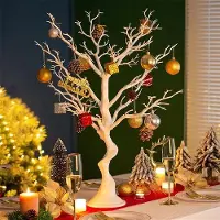 OEM Sapin de Noël en plastique blanc de 75 cm pour la décoration et les fêtes