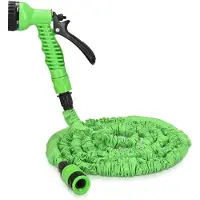 OEM Tuyau d'arrosage flexible de 75 à 225 mètres avec pomme d'arrosage et raccord - Tuyau d'arrosage déchirable, vert