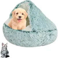 OEM Lit pour chien moelleux et lavable, vert, antidérapant, pour petits chiens