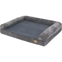 OEM Lit orthopédique pour chien XXL gris avec coussin lavable