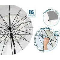 OEM Parasol Ø 180 à 240 cm, motif mandala, indice de protection solaire 50+, gris/blanc, modèle : Blanc 240 cm