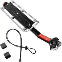 OEM Porte-vélo en aluminium à fixation rapide, fixation sur tige de selle - universel pour VTT et fatbike - capacité de charge de 7 à 11 kg