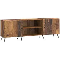 Syfax Meuble TV Bois ancien 150 x 31 x 50 cm Bois d'ingénierie