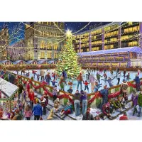 Bluebird Puzzle Noël Patinage de Noël - 1000 pièces
