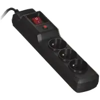 ActiveJet ACJ COMBO 3GN 1,0M multiprise 1 m 3 sorties CA Intérieure Noir