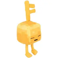 Mojang Poupée en peluche Minecraft Dungeons, Mini Crafter, clé dorée, golem, 11 cm