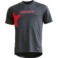 Zimtstern Hommes, Maillot de cyclisme, Bulletz S/S Trikot (M), Noir, Gris, M