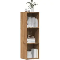 vidaXL Bibliothèque chêne artisanal 36x30x114 cm bois d'ingénierie