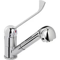 Hendi Évier simple avec étagère extensible