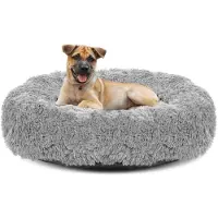 AIO Factory Tanière shaggy 50cm gris clair