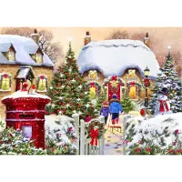 Bluebird Puzzle Winter Cottage - 1000 pièces puzzle