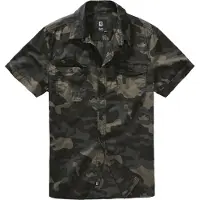 Brandit Chemise 'Roadstar' gris / kaki / vert foncé