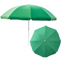 BOTLE Parasol pour le jardin Matériau Polyester / Acier Couleur Grun Thème unitaire Grand D 240 cm H 230 cm Moderne Fonctionnel