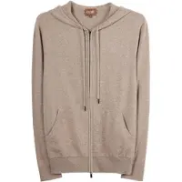 GOBI Cashmere Vestes en maille 'Men's Zip-Up Cashmere Hoodie' taupe