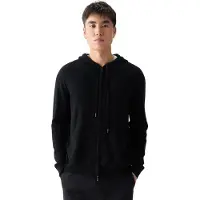 GOBI Cashmere Vestes en maille 'Men's Zip-Up Cashmere Hoodie' noir