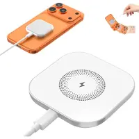 JGD -Chargeur Induction, Chargeur Mag-Safe Fil Chargeur Rapide Apple Mag-Safe pour iPhone 17/16/15/14/13/12 Series, Socle de Charge Magnétique sans Fil pour AirPods 4/3/2/Pro