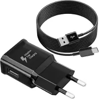 JGD -Chargeur Rapide Secteur USB Type C pour Samsung Galaxy A15 A14 A13 A05s A71 A55 A35 A34 A33 A25 A23 A53 S10 S10e S9 S8 S20 S21 M14 M34 Telephone, Chargeur pour Samsung Charge Rapide avec Câble 2M