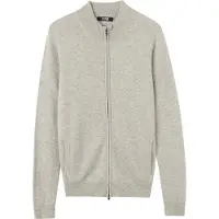 GOBI Cashmere Cardigan 'Women's Essential Cashmere Full-Zip Cardigan' gris clair