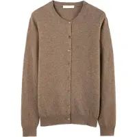 GOBI Cashmere Cardigan 'Essential' beige foncé