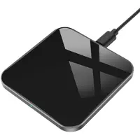 JGD -Chargeur sans Fil, 15W Chargeur Induction pour iPhone 17/16/15/14/13/12/11/16e/SE/XS/XR/8, pour Samsung Galaxy S25/S24/S22/S21/S10E/S9/S8, Note 20/10/9/8, AirPods3/Pro, Noir