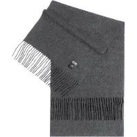 GOBI Cashmere Écharpe 'Unisex Cashmere Fringed Scarf' gris chiné