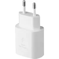 JGD -Chargeur Rapide USB C 25 W, Bloc d'alimentation PD 3.0 Compatible avec iPhone 16/16Pro/16Pro Max/16Plus/15/14/13/12/11, iPad, Samsung Galaxy S25 S24 S23 S22 S21 FE (sans Câble, Blanc)