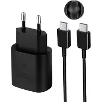 JGD -Chargeur Rapide USB C 25 W, Chargeur Ultra Rapide avec Câble Type C de 1,5 m pour Samsung Galaxy S25/S24/S23/S22/S21 Ultra/S25+/S24+/S20FE/A55 5G/Note 10 Plus/Note 20/Z Fold 6, Tab S7 S8 S9 S10+