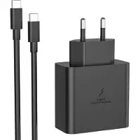 JGD -Chargeur Rapide USB-C 45W Super Charge Rapide pour Samsung Galaxy S26/S25/S24 Plus/S23/S22 Ultra/S22+/S21/S20/A54/A34/A53/A55/A33/A56 5G/Note 20/10+/A71/A16, Charge Rapide Type-C et 2M Câble(Noir