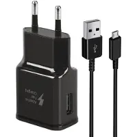 JGD -Chargeur USB Rapide Adaptateur avec Câble de Charge Rapide Micro USB 1,5 m pour Samsung Galaxy S7/S6/S2 S3/S4/S5 Edge/J3/J7/Note 5/Note 4, LG Stylo 2 3 Plus, Moto G5/E6/E5/E4