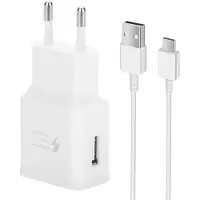 JGD -Adaptive Chargeur Rapide pour Samsung Galaxy S22 S21 S21FE S21+ S20FE S20 S20 Ultra S10 S10e S9 S8 A72 A71 A52 A51 A53 5G/Note20/10/9/Pixel 2/3/XL avec kit de Câble USB Type C Blanc 1,5 m