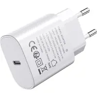 JGD -Chargeur USB C 25 W - Adaptateur Secteur Universel PD 3.0 - pour iPhone 16/15/14/13, Samsung S25/S24/S23/S22, Google Pixel 9 Pro/9a/8 Pro/8a, téléphones Portables, tablettes (Blanc)