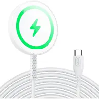 JGD -Mini Chargeur sans Fil HaloLock, Chargeur Compatible avec MagSafe, Compatible avec Les Séries iPhone 17/17e/16/15/14/13/12, Samsung Galaxy S26 Series, Fixation Magnétique Puissante, Blanc