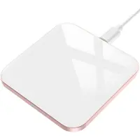 JGD -Chargeur sans Fil, 15W Chargeur Induction pour iPhone 17/16/15/14/13/12/11/16e/SE/XS/XR/8, pour Samsung Galaxy S25/S24/S22/S21/S10E/S9/S8, Note 20/10/9/8, AirPods3/Pro, Blanc