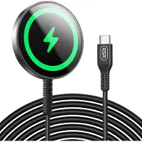 JGD -Mini Chargeur sans Fil HaloLock, Chargeur Compatible avec MagSafe, Compatible avec Les Séries iPhone 17/17e/16/15/14/13/12, Samsung Galaxy S26 Series, Fixation Magnétique Puissante, Noir