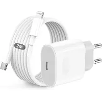 JGD -Chargeur Rapide for iPhone 14/14 Pro/14 Pro Max/14 Plus/13 12 11 SE Mini XR X XS 8, 25W USB C Prise Secteur Embout Type C Adaptateur et C Cable to L Câble 2M Charger pour iPad 9/8/7/6/5 Generatio
