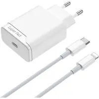 JGD -Chargeur Rapide Compatible avec iPhone 11 12 13 14 Pro Max/Plus/Mini SE, X, XS, XR, 8, 7, 25W USB C Adaptateur Secteur avec Cable de 1,5 m