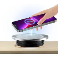 JGD -Chargeur Induction Encastrable Les Meubles 60mm 2.36 "Trou d'insertion Chargeur Induction encastrable Compatible with iPhone 14/14 Pro/14 Pro Max/SE /11, série Galaxy Xiaomi Vivo(Argent)