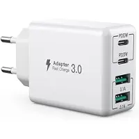 JGD -Chargeur USB C 40W, Chargeur USB Multiple, Adaptateur d'alimentation USB Connecteur de Charge Compatible avec iPhone/Samsung/Google/Chargeurs de téléphones Portables/Tablette (Blanc)
