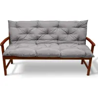 Beautissu Flair BR Coussins de banc Gris clair, 150x50x50cm